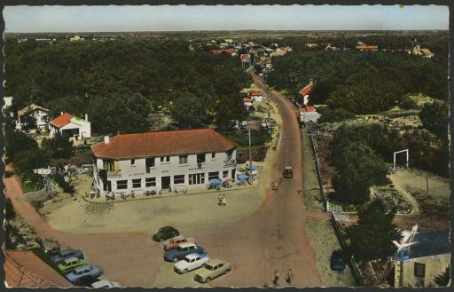 Vue aérienne de l'hôtel-restaurant "La Coquille".